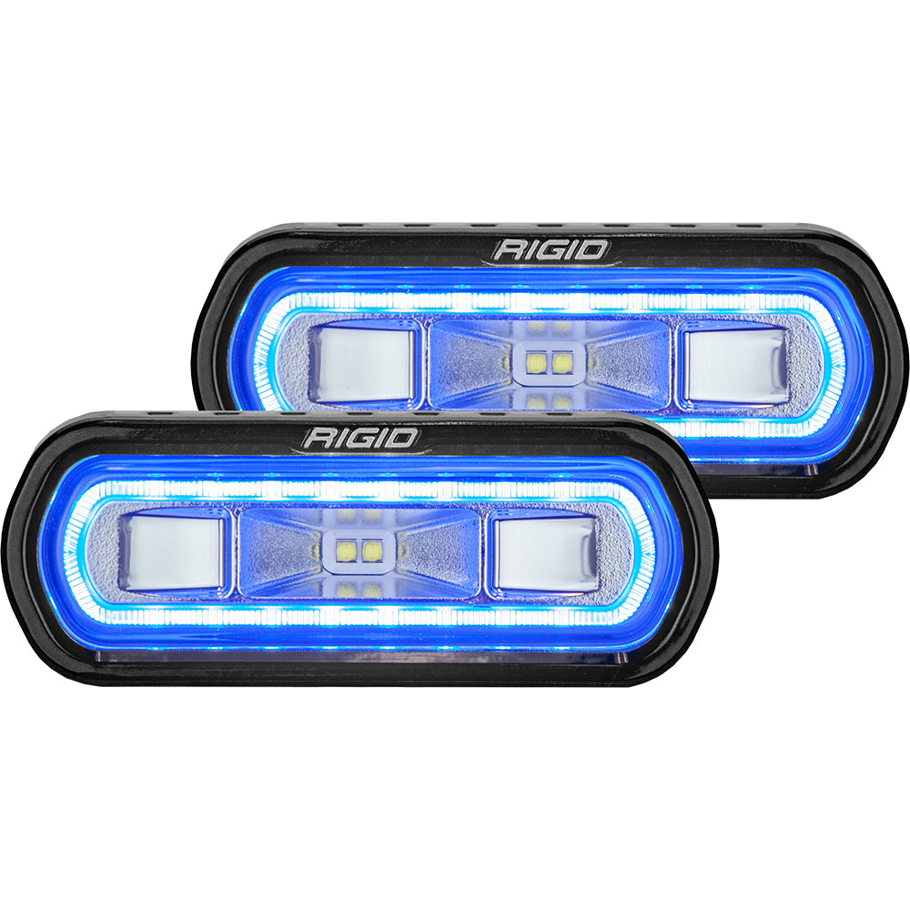 RIGID Industries SR-L Series Surface Mount Spreader Light - Black Housing - Blue Halo [53121]