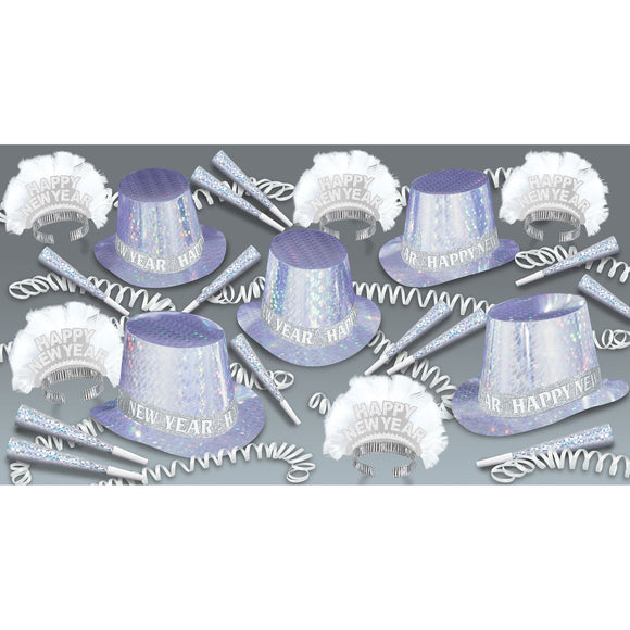 Beistle Diamond Happy New Year Asst for 50 - Party Supply Decoration for New Years