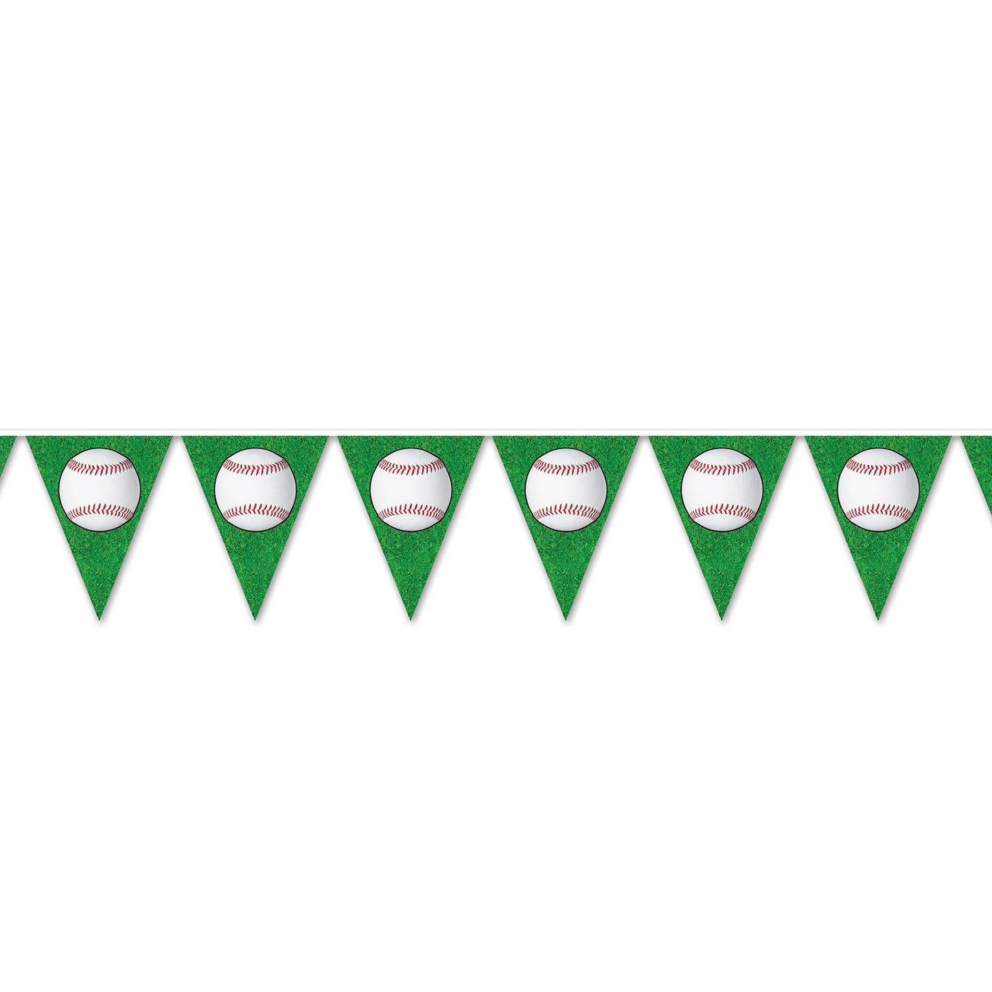 Beistle Baseball Pennant Banner - 12 feet 11 in  x 12' (1/Pkg) Party Supply Decoration : Baseball