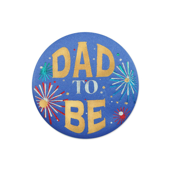 Beistle Dad To Be Satin Button - Party Supply Decoration for Baby Shower