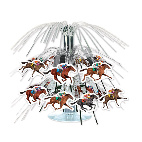 Beistle Horse Racing Mini Cascade Centerpiece 70.5 in  (1/Pkg) Party Supply Decoration : Derby Day