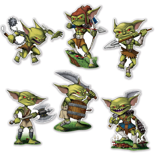 Beistle Goblin Cutouts  (6/Pkg) Party Supply Decoration : Fantasy