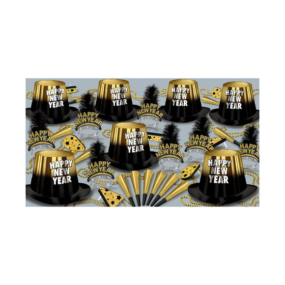 Beistle Gold Entertainer Asst for 50 - Party Supply Decoration for New Years