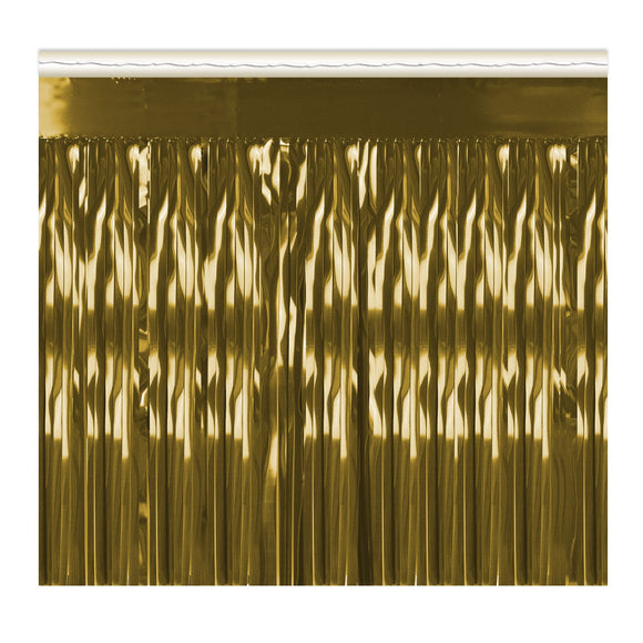 Beistle Gold 1-Ply Metallic Table Skirting - Party Supply Decoration for General Occasion