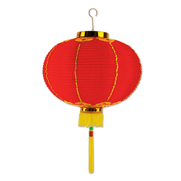 Beistle Oriental Lantern w/Tassel 16 in - Party Supply Decoration for Chinese New Year