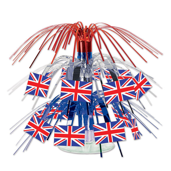 Beistle British Flag Mini Cascade Centerpiece   (1/Pkg) Party Supply Decoration : British