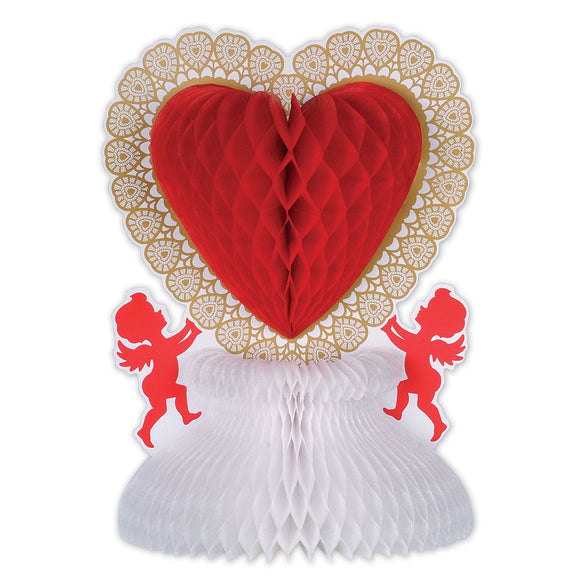 Beistle Art-Tissue Valentine Centerpiece 11 in  (1/Pkg) Party Supply Decoration : Valentines