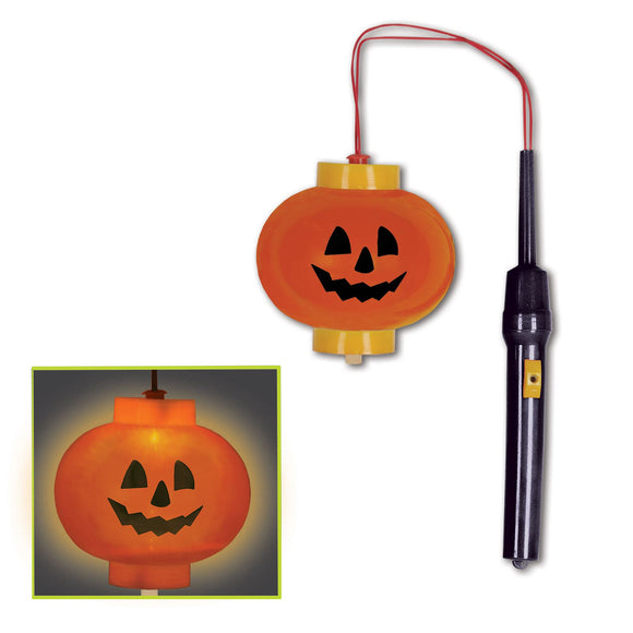 Beistle Light-Up Pumpkin Lantern - Party Supply Decoration for Halloween