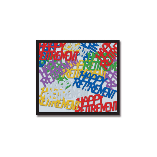 Beistle Multi-Color Happy Retirement Fanci-Fetti - Party Supply Decoration for Retirement