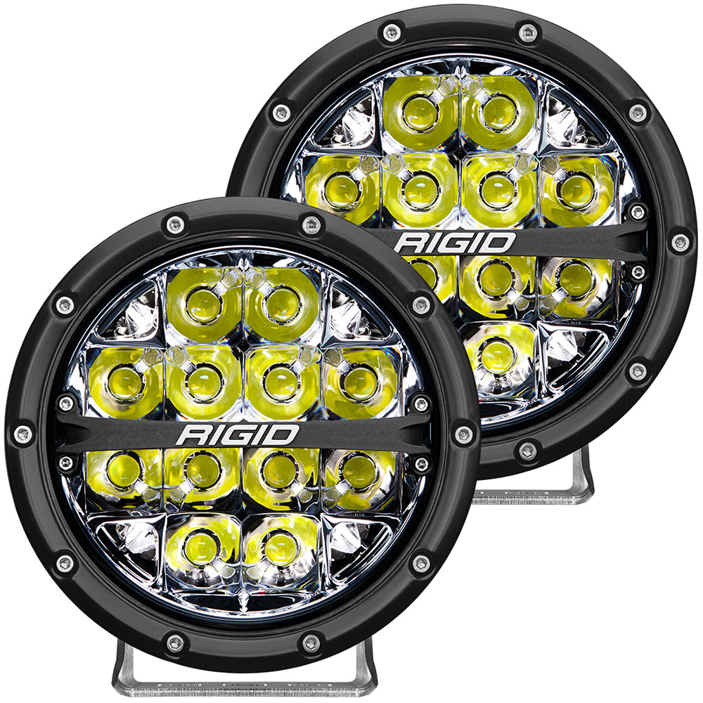 RIGID Industries 360-Series 6" LED Off-Road Fog Light Spot Beam w/White Backlight - Black Housing [36200]