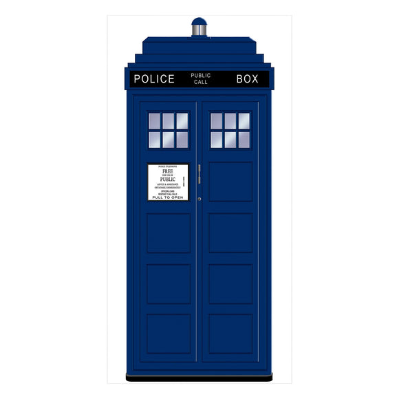 Beistle Police Call Box Door Cover - Party Supply Decoration for British