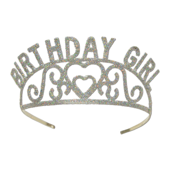 Beistle Glittered Birthday Girl Tiara - Party Supply Decoration for Birthday