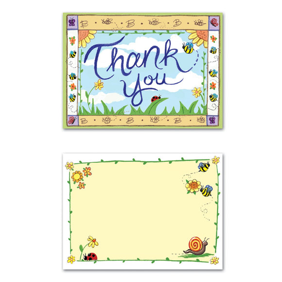 Beistle B Is For Baby Thank You Notes - Party Supply Decoration for Baby Shower