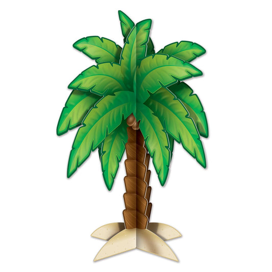 Beistle 3-D Palm Tree Centerpiece   (1/Pkg) Party Supply Decoration : Luau