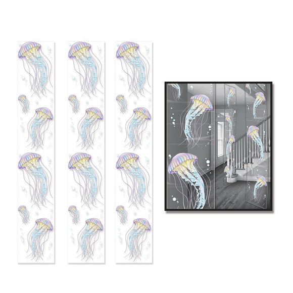 Beistle Jellyfish Party Panels - Party Supply Decoration for Under The Sea