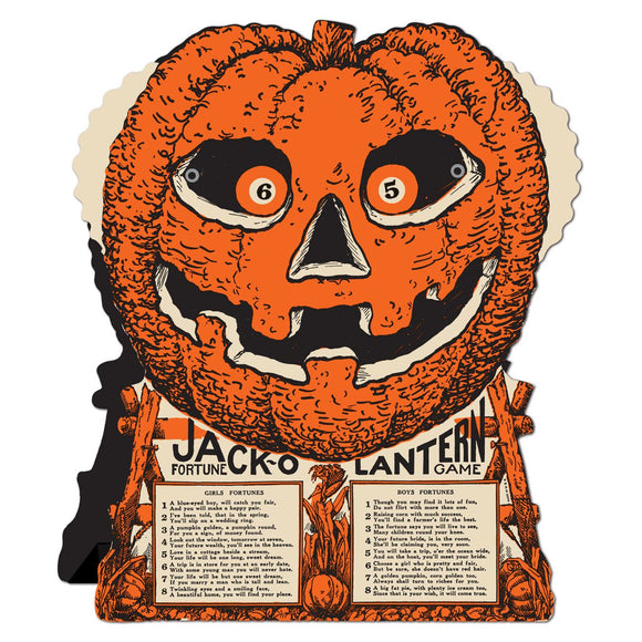 Beistle Jack-O-Lantern Fortune Wheel Game - Party Supply Decoration for Halloween-Vintage