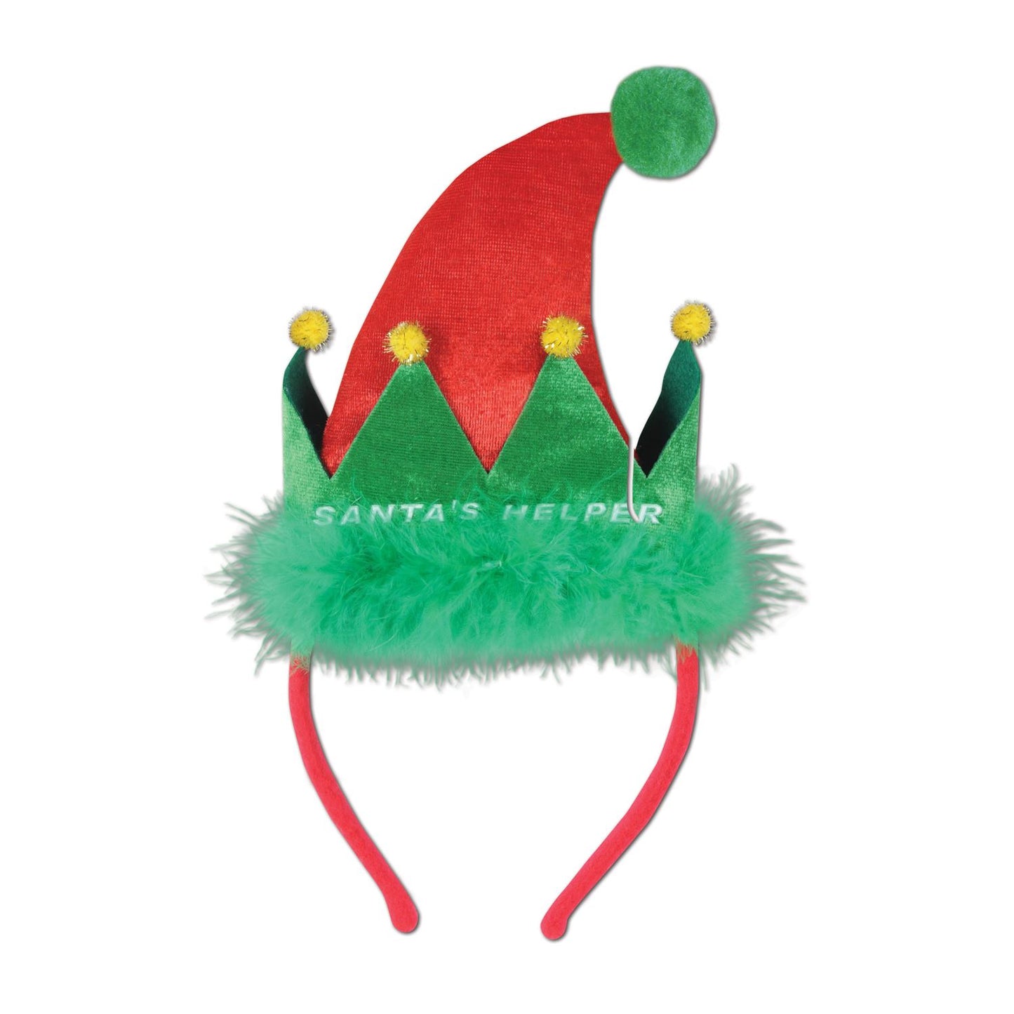 Beistle Santa's Helper Headband  (1/Card) Party Supply Decoration : Christmas/Winter