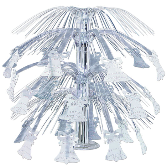 Beistle Silver Bell Cascade Centerpiece 18 in  (1/Pkg) Party Supply Decoration : Anniversary