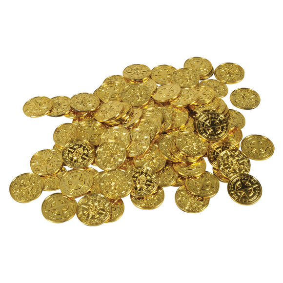 Beistle Plastic Pirate Coins - Party Supply Decoration for Pirate