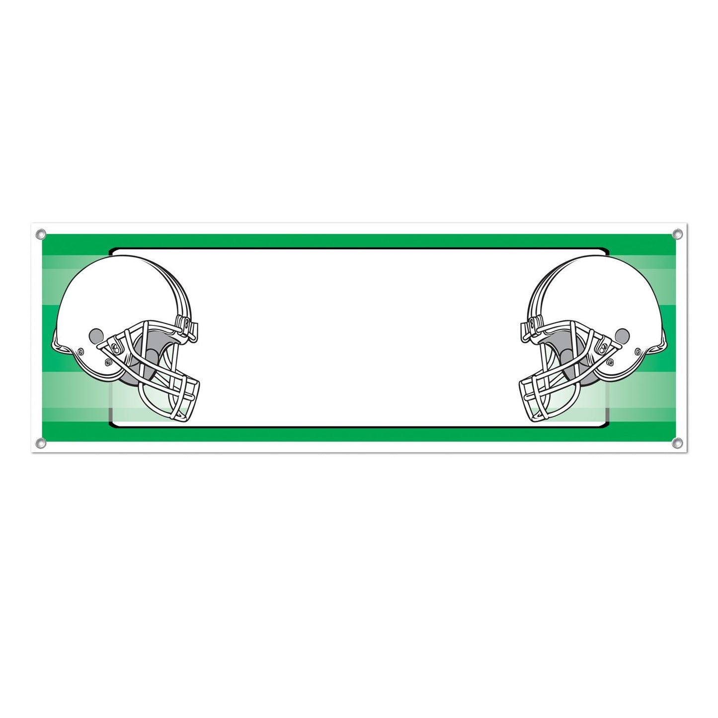 Beistle Opposing Helmets Sign Banner 5' x 21 in  (1/Pkg) Party Supply Decoration : Football