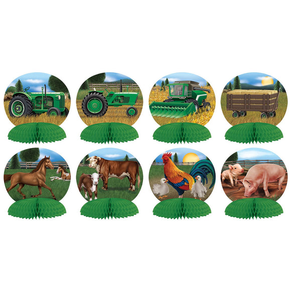 Beistle Farm Mini Centerpieces   (8/Pkg) Party Supply Decoration : Farm
