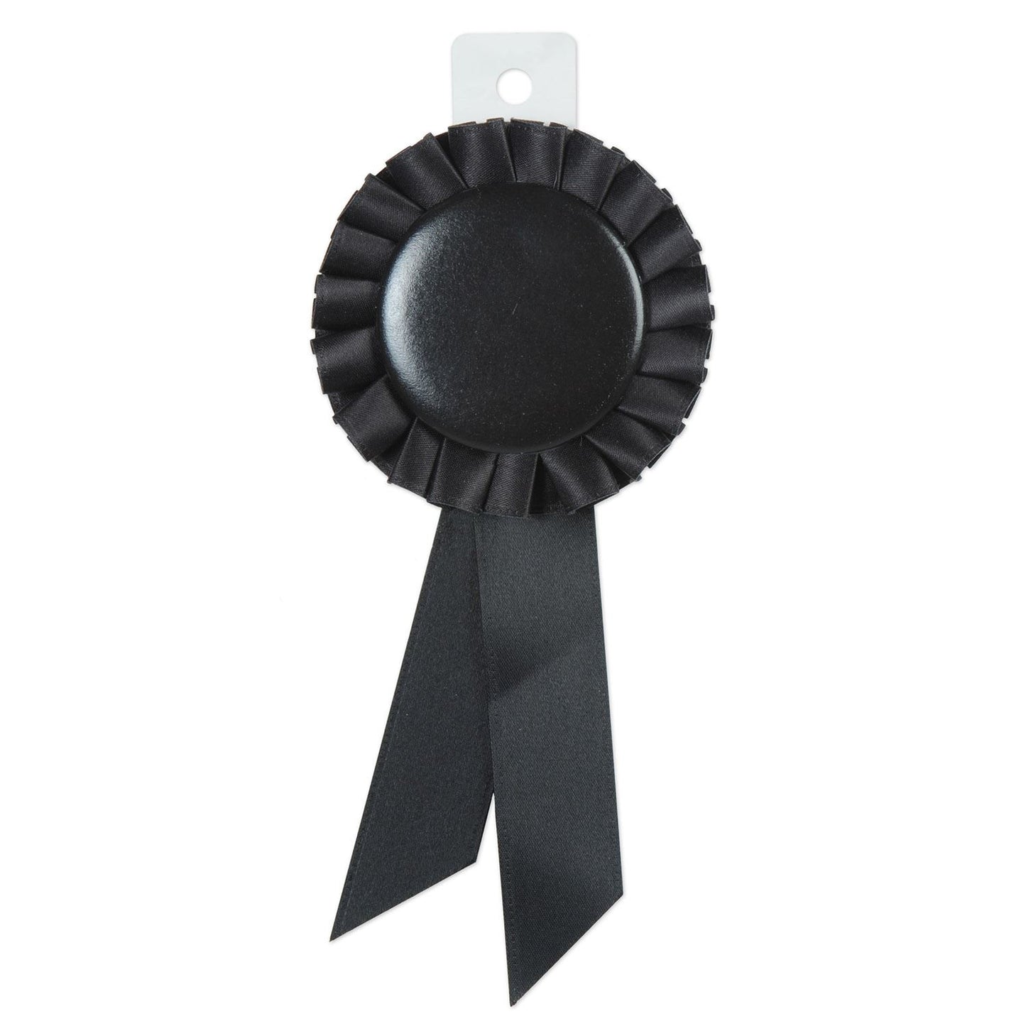 Beistle Black Rosette Award Ribbon - Party Supply Decoration for Derby Day