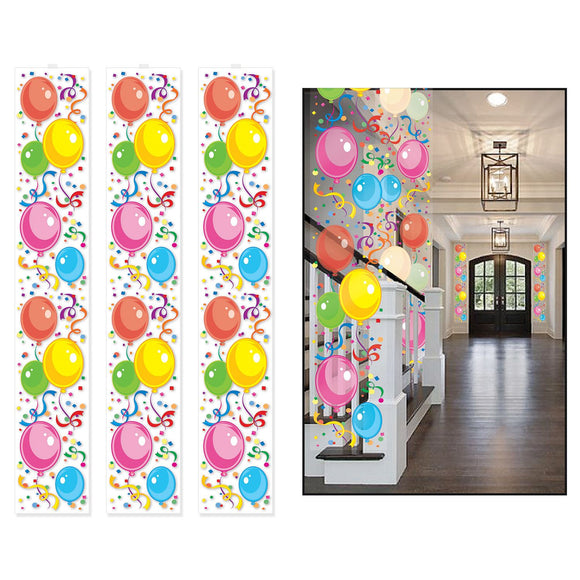 Beistle Balloon Party Panels - Party Supply Decoration for Birthday