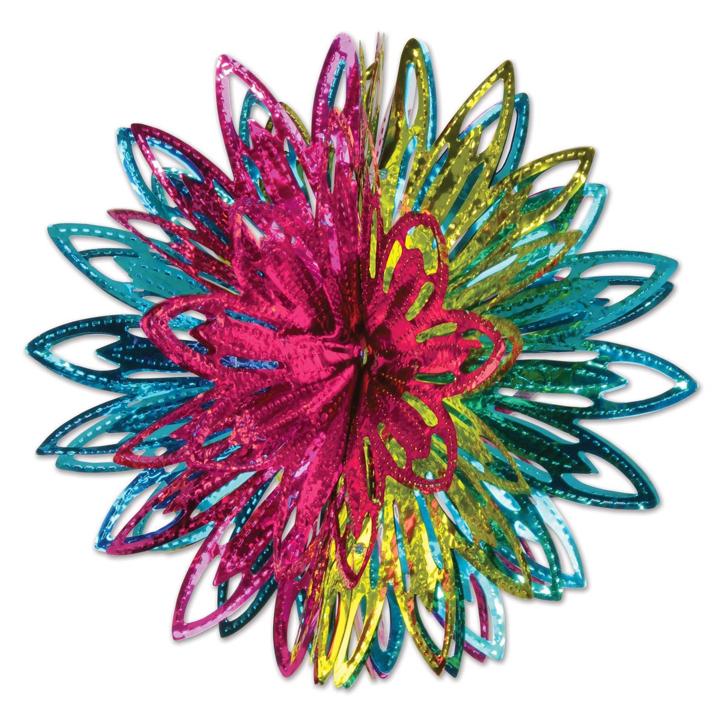 Beistle Metallic Starburst Balls - Party Supply Decoration for General Occasion