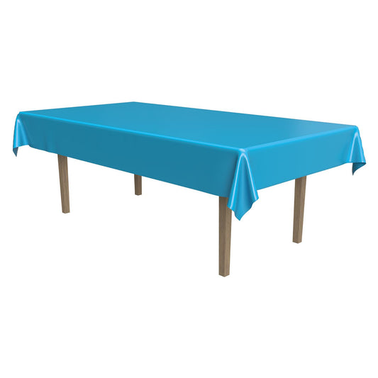 Plastic Rectangular Tablecover - Teal