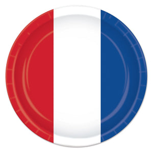 Beistle Red, White & Blue Plates - Party Supply Decoration for Patriotic