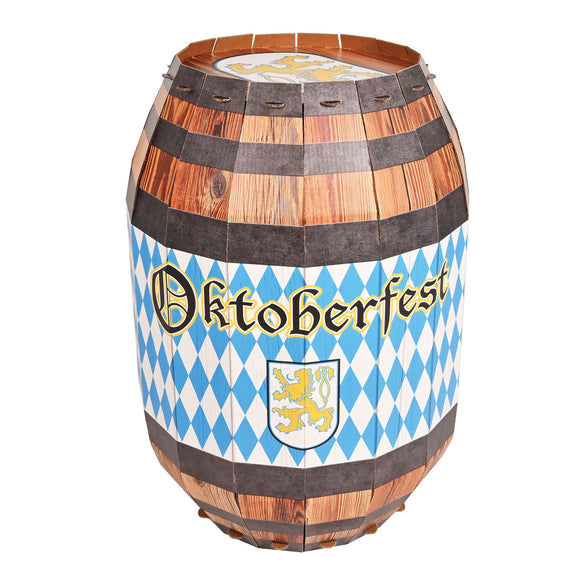 Beistle 3-D Oktoberfest Barrel Prop - Party Supply Decoration for Oktoberfest