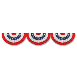 Beistle Jointed Red, White, and Blue Bunting Cutout  (1/Pkg) Party Supply Decoration : Patriotic