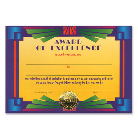 Beistle Award Of Excellence Award Certificates - Party Supply Decoration for Educational
