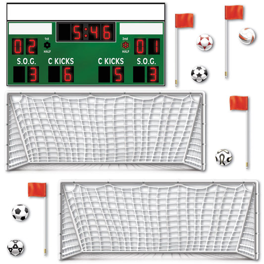 Beistle Soccer Props (13/pkg) - Party Supply Decoration for Soccer