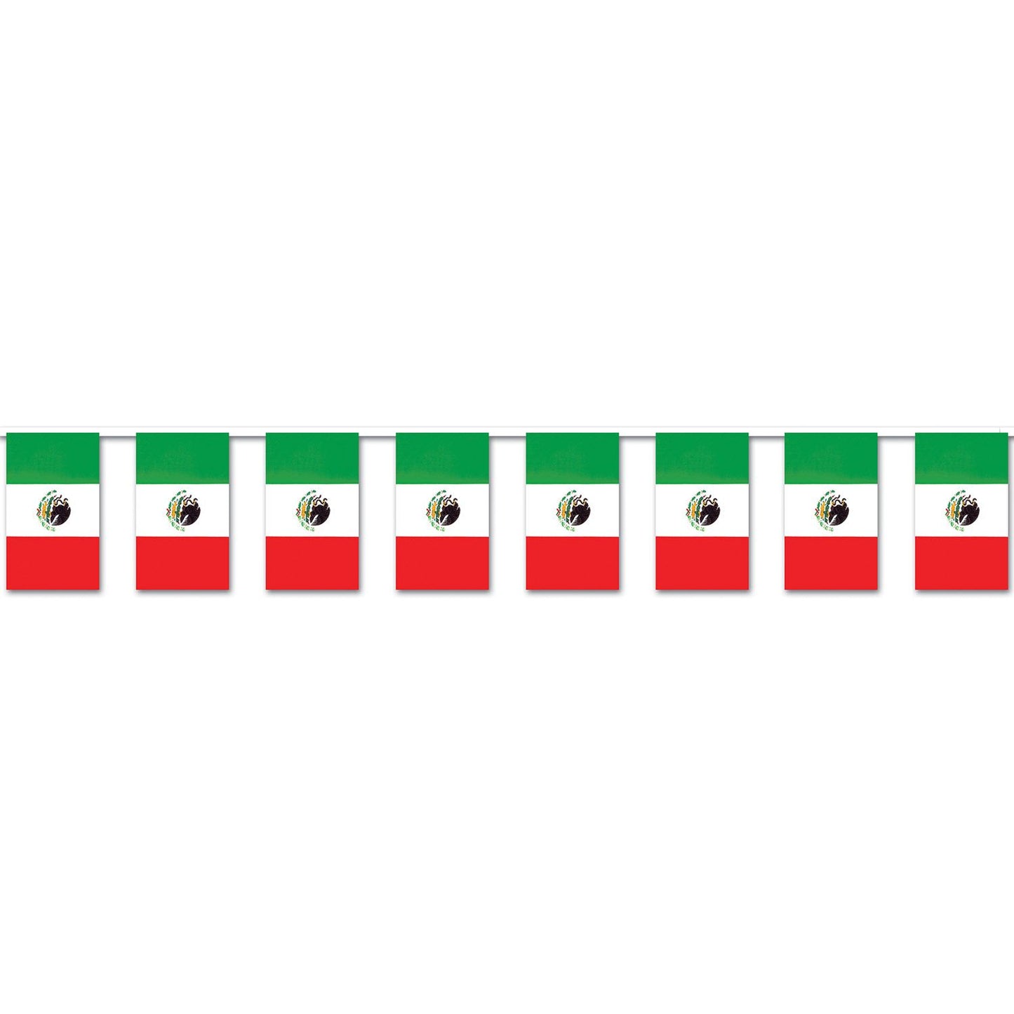 Beistle Outdoor Mexican Flag Banner 17 in  x 60' (1/Pkg) Party Supply Decoration : Fiesta/Cinco de Mayo