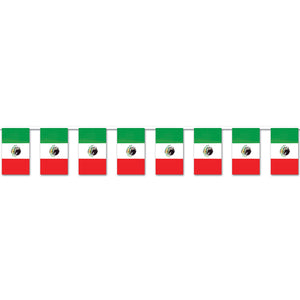 Beistle Outdoor Mexican Flag Banner 17 in  x 60' (1/Pkg) Party Supply Decoration : Fiesta/Cinco de Mayo