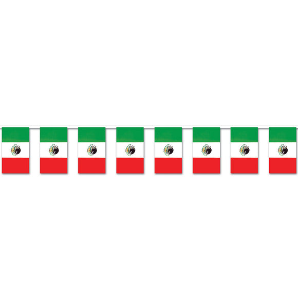 Beistle Outdoor Mexican Flag Banner 17 in  x 60' (1/Pkg) Party Supply Decoration : Fiesta/Cinco de Mayo