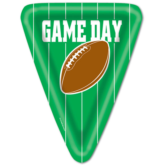 Beistle Game Day Football Lunch Plates - Party Supply Decoration for Football