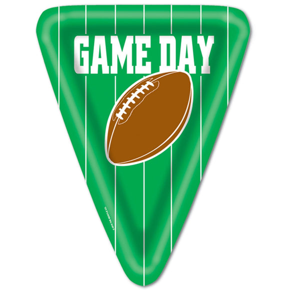 Beistle Game Day Football Lunch Plates - Party Supply Decoration for Football