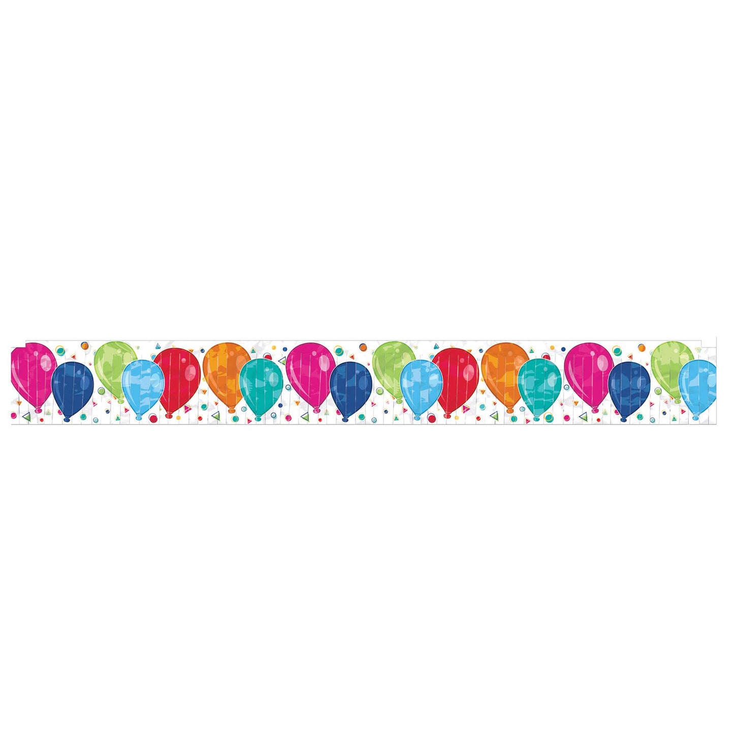 Beistle Metallic Balloons Fringe Banner 70.5 in  x 5' (1/Pkg) Party Supply Decoration : Birthday