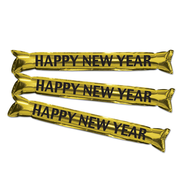 Beistle Metallic Make Some Noise Party Sticks (4/package) - Party Supply Decoration for New Years