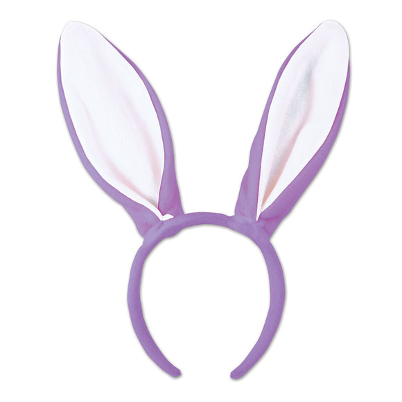 Beistle Purple Soft-Touch Bunny Ears - Party Supply Decoration for Easter