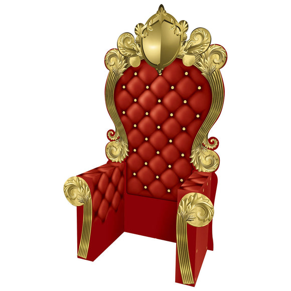 Beistle 3-D Prom Throne Prop - Red - Party Supply Decoration for Prom