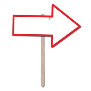 Beistle Red Blank Arrow Yard Sign 90.75 in  x 150.25 in   Party Supply Decoration : General Occasion