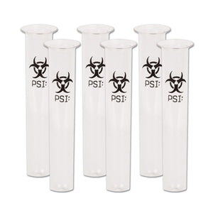 Beistle PSI Test Tube Shot Glasses - Party Supply Decoration for Crime Scene