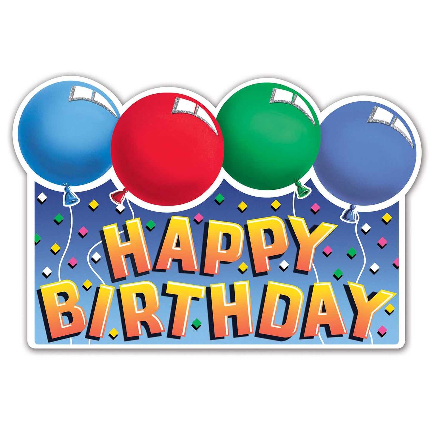 Beistle Happy Birthday Cutout    Party Supply Decoration : Birthday