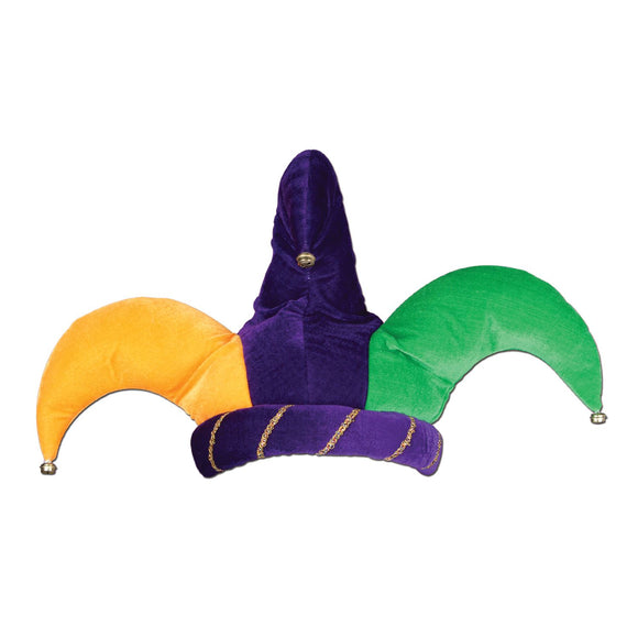 Beistle Plush Jester Hat  (1/Card) Party Supply Decoration : Mardi Gras
