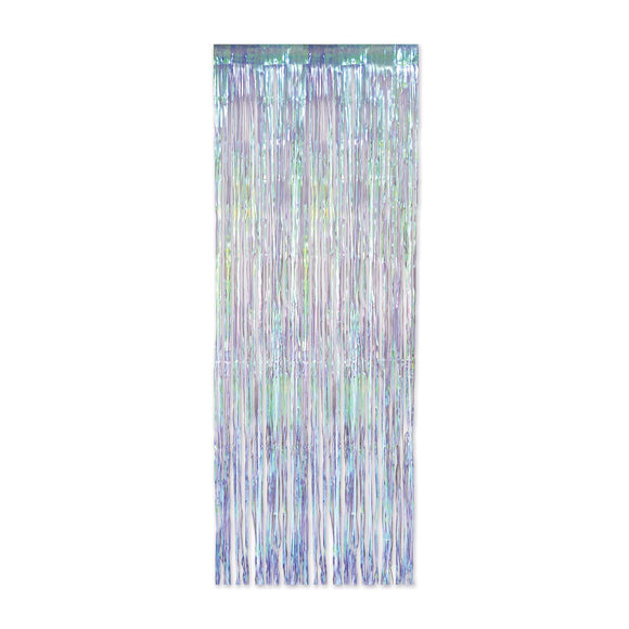 Beistle 1-Ply Iridescent Fringe Curtain - Party Supply Decoration for General Occasion