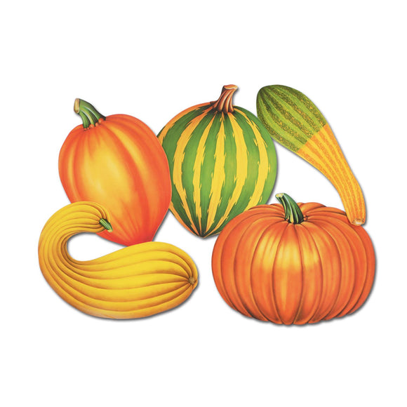 Beistle Fall Harvest Cutouts (5/Pkg) (5/Pkg) Party Supply Decoration : Thanksgiving / Fall