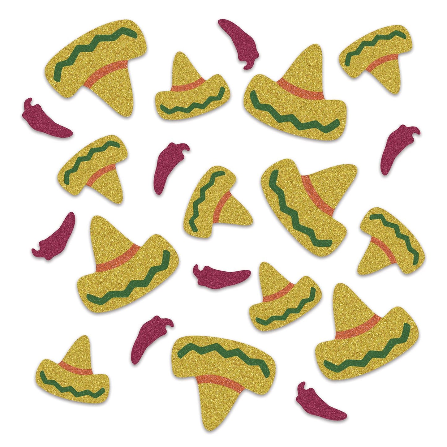 Beistle Fiesta Deluxe Sparkle Confetti - Party Supply Decoration for Fiesta / Cinco de Mayo